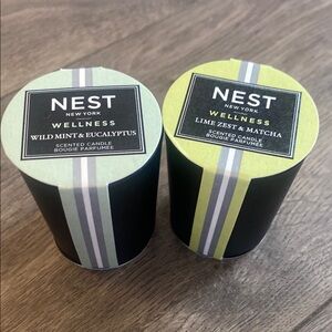 Nest Petite Wellness Votive Candle Lime Zest & Matcha - Wild Mint & Eucalyptus